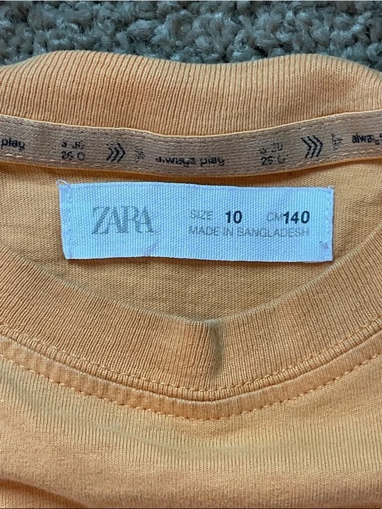 Zara Yellow Graphic Short Sleeve Tee - Picture 6 of 6